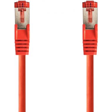 Cordon RJ45 droit catégorie 6 S/FTP 3m rouge