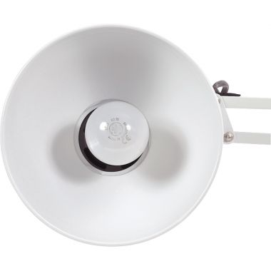 Lampe architecte avec pince de fixation standard blanc