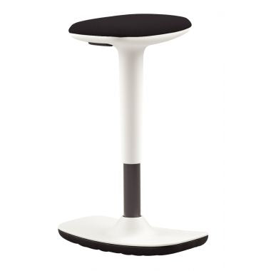 Tabouret assis debout Tim noir/blanc