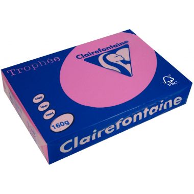 Paquet de 250 feuilles format A3 160g fuchsia CLAIREFONTAINE TROPHEE