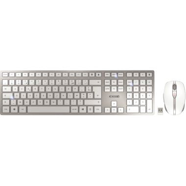 Pack clavier et souris sans fil rechargeables  Cherry DW9000 couleur gris