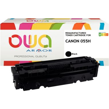 OWA Armor cartouche laser noire haute capacité compatible Canon 055H