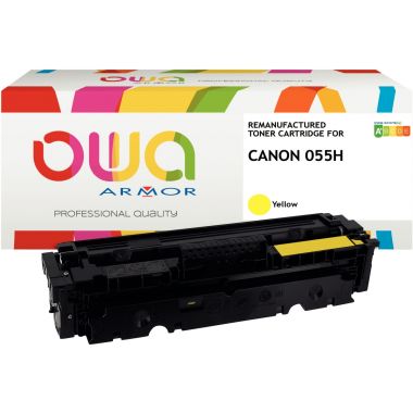 OWA Armor cartouche laser jaune haute capacité compatible Canon 055H