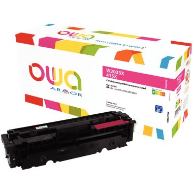 OWA Armor cartouche laser magenta haute capacité compatible HP 415X (W2033X)