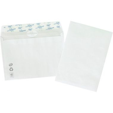 Paquet de 50 enveloppes blanches 114x162mm 80g bande siliconée