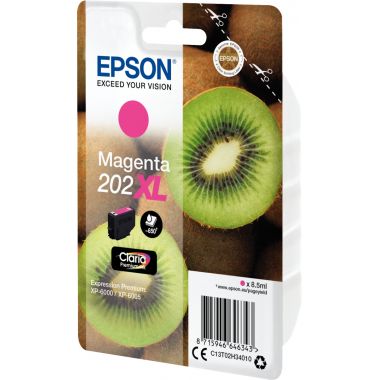 Epson KIWI / 202XL cartouche jet d'encre magenta haute capacité authentique (T02H340)