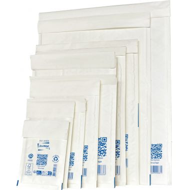 Carton de 100 pochettes blanches bulles d'air 270x360mm