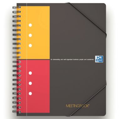 Reliure intégrale MEETINGBOOK format A5+ quadrillé 5x5, 160 pages perforées