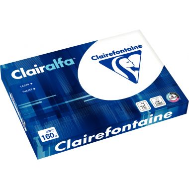 Paquet de 250 feuilles format A3 160g blanc CLAIRALFA