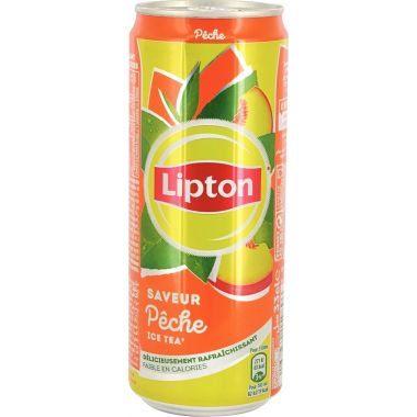 Lot de 24 canettes LIPTON pêche 33cl