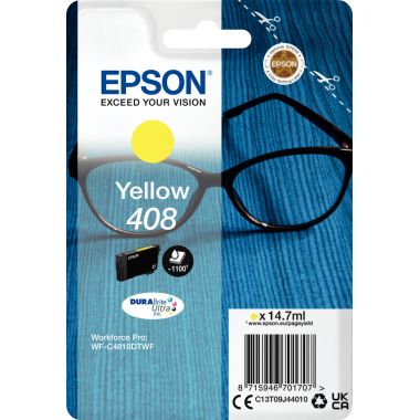 Epson LUNETTES / 408 cartouche jet d'encre jaune authentique (T09J440)