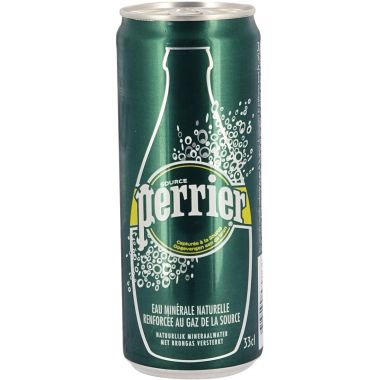 Lot de 24 canettes d'eau gazeuse PERRIER 33cl