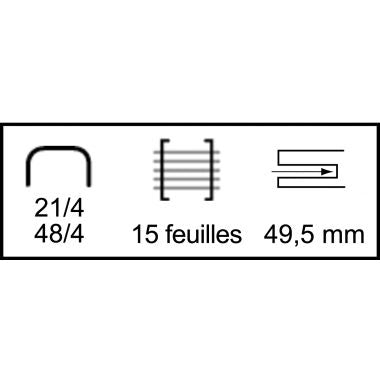 Agrafeuse pince recyclée Leitz 15 feuilles