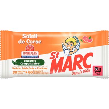 Paquet de 30 lingettes ST MARC Soleil de Corse