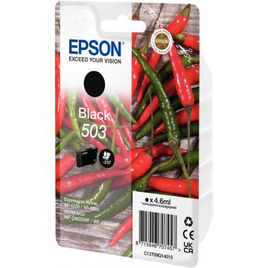 Epson PIMENT / 503 cartouche jet d'encre noire authentique (T09Q140)