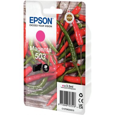 Epson PIMENT / 503 cartouche jet d'encre magenta authentique (T09Q340)