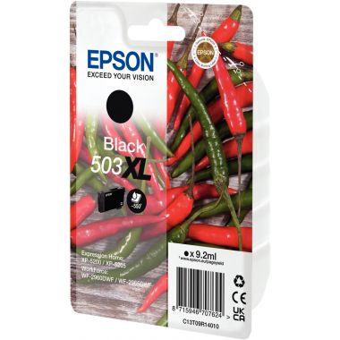 Epson PIMENT / 503XL cartouche jet d'encre noire haute capacité authentique (T09R140)