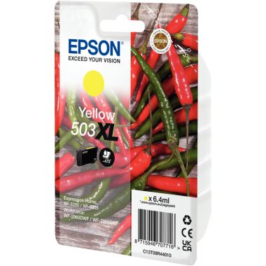 Epson PIMENT / 503XL cartouche jet d'encre jaune haute capacité authentique (T09R440)