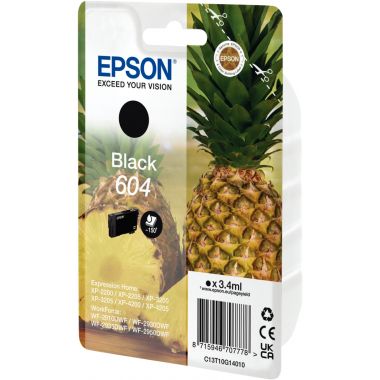 Epson ANANAS / 604 cartouche jet d'encre noire authentique (T10G140)