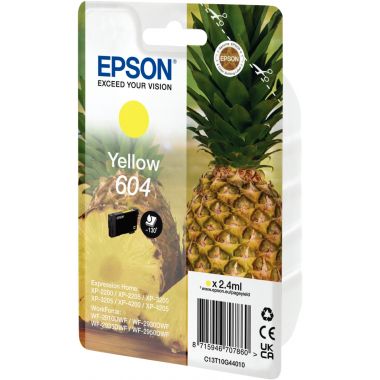 Epson ANANAS / 604 cartouche jet d'encre jaune authentique (T10G440)