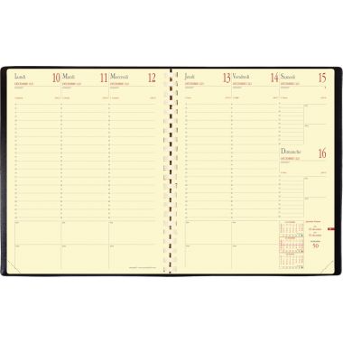 Agenda semainier Manager 21x27cm noir