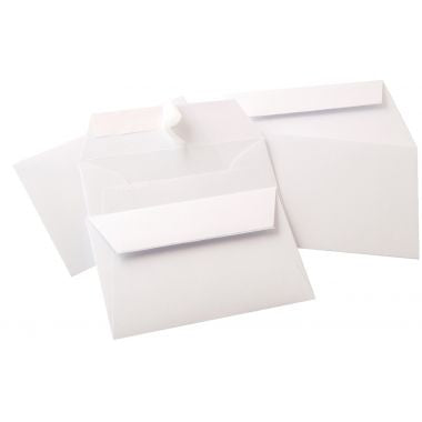 Paquet de 20 enveloppes Pollen 114x162mm 120g blanc