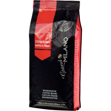 Paquet de 250g café grain GRAND MILANO