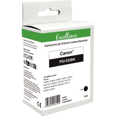 Excellence cartouche jet d'encre noire  compatible Canon 525 (PGI525BK)