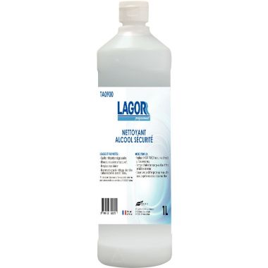 Flacon 1L nettoyant alcool sécurité