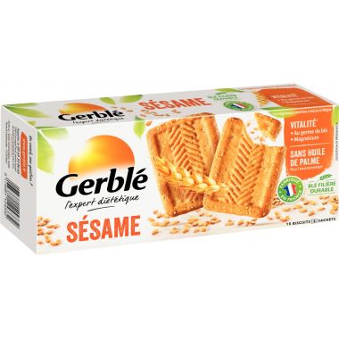 Paquet de 15 biscuits GERBLE sésame 172g