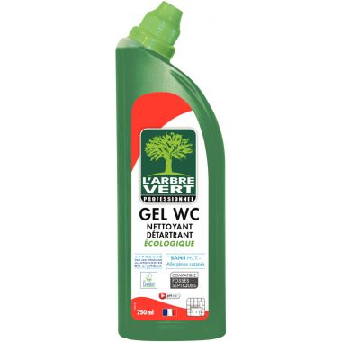 Flacon 750ml gel WC nettoyant détartrant ARBRE VERT