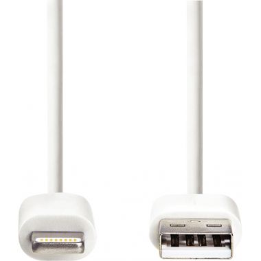 Cordon USB type A vers type Lightning 2m blanc