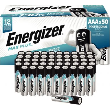 Energizer - Paquet 50 piles 1,5V Max Plus AAA / LR03 - 7638900444940