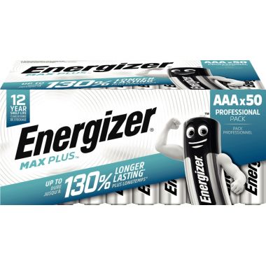 Energizer - Paquet 50 piles 1,5V Max Plus AAA / LR03 - 7638900444940