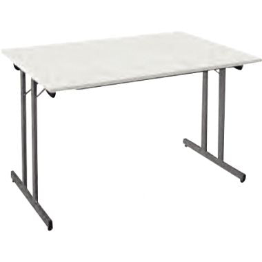 Table pliante multiusage L120 cm P60 cm Blanc