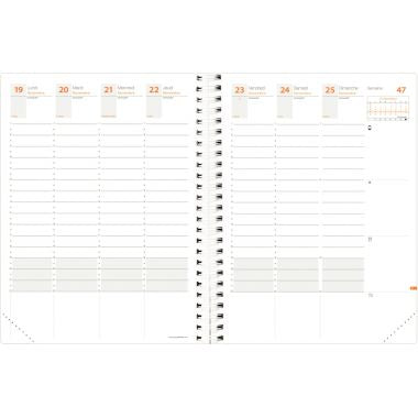 Agenda semainier Time&Life 21x27cm noir