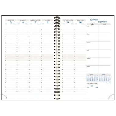 Exacompta - Agenda Semainier 2024/2025 All in One noir - 2001071E