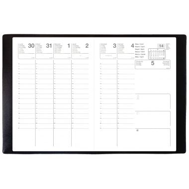 Exdi - Agenda semainier PLUTON 9X13cm noir - 317001Q