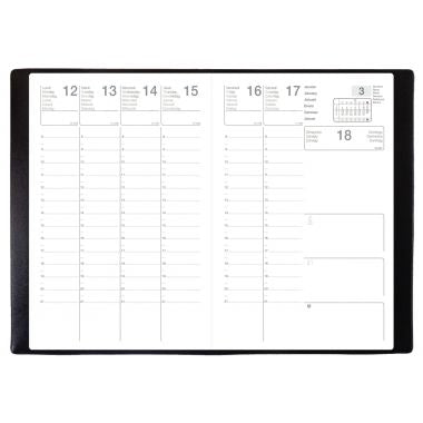 Exdi - Agenda semainier CALYPSO 10X15cm noir - 301001Q