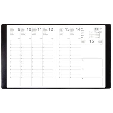 EXDI - Agenda semainier MERCURE S 21X27cm noir - 303001Q