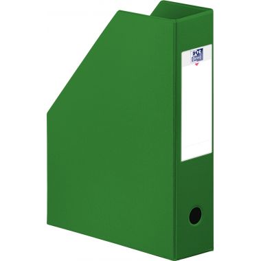 Porte-revues OXFORD en PVC dos 10cm vert