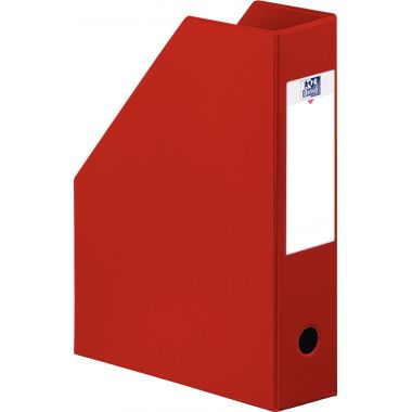 Porte-revues OXFORD en PVC dos 10cm rouge