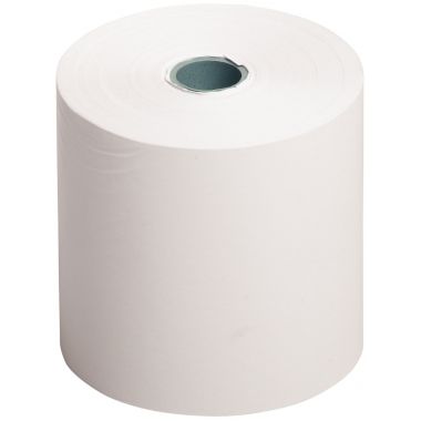 Paquet de 10 bobines comptables de papier blanc thermique format 57 x 60 mm, longueur 44 m, pour terminal de paiement électronique sans BPA