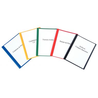 Protège-documents personnalisable 40 vues, coloris assortis