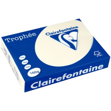 Paquet de 250 feuilles format A3 160g ivoire CLAIREFONTAINE TROPHEE