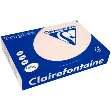 Paquet de 250 feuilles format A3 160g saumon CLAIREFONTAINE TROPHEE