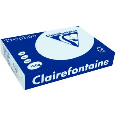 Paquet de 250 feuilles format A3 160g bleu CLAIREFONTAINE TROPHEE