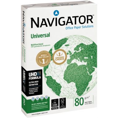 NAVIGATOR - Ramette de 500 feuilles format A4 80g blanc - Navigator Universal