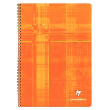 Reliure intégrale 180 pages CLAIREFONTAINE, format A4, quadrillé 5x5, papier 90g