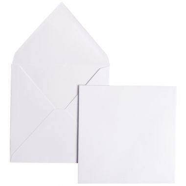 Paquet de 20 enveloppes Pollen 165x165mm 120g blanc